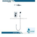 Wall concealed thermostatic shower